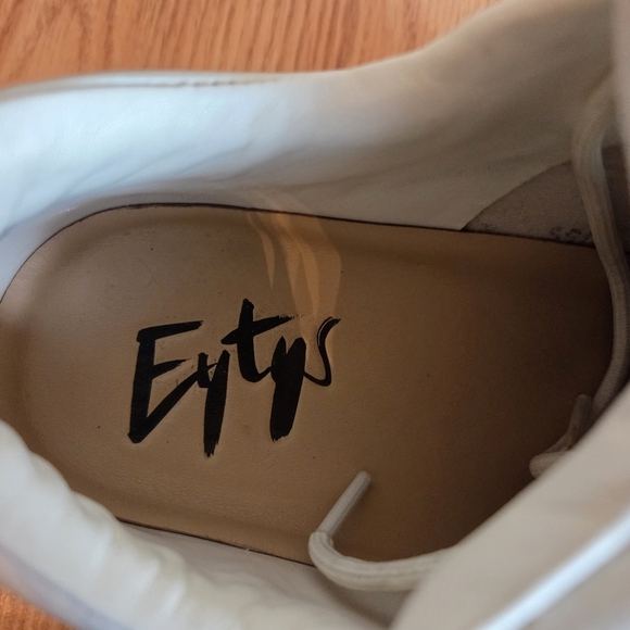 Eytys Angel Patent Leather White Chunky Platform Low Top Sneaker in White Sz 6 - Picture 15 of 16